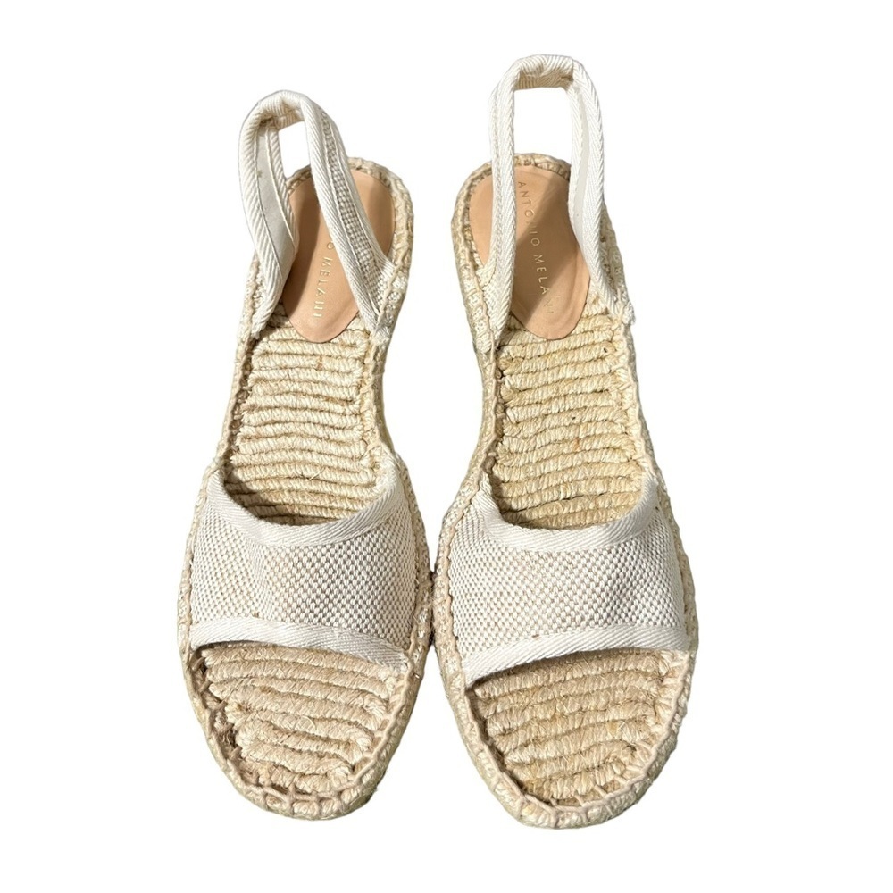 Antonio Melani Espadrilles Size 7.5M Cream/Tan